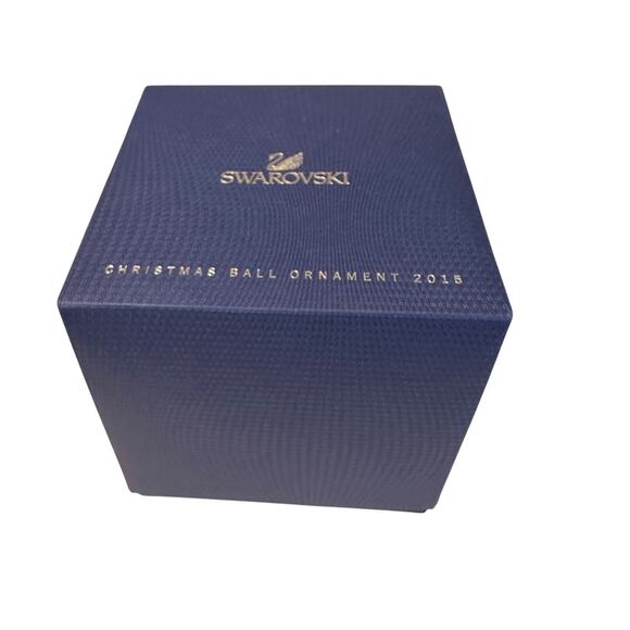 Swarovski Crystal 2015 Christmas Ball Ornament 513582 Angel Complete With Box - Picture 5 of 5